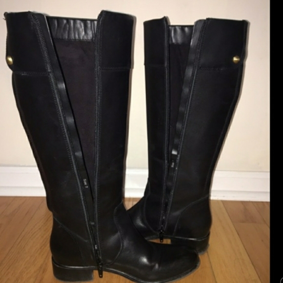 Banana Republic Sleek Black Riding Boots - Picture 6 of 7